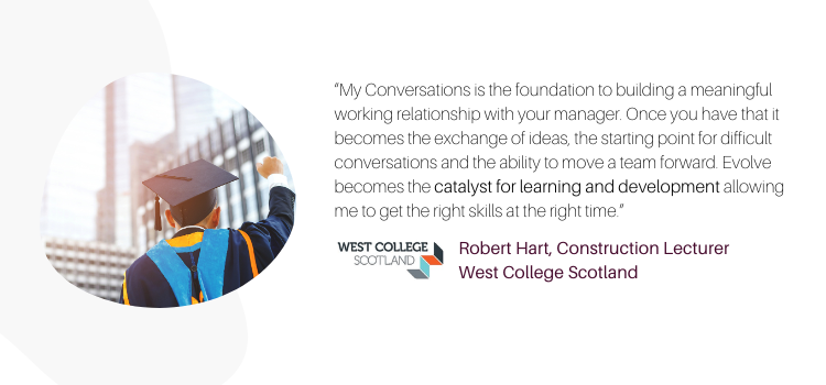 how West College Scotland impacts performance and manager/employee relationships