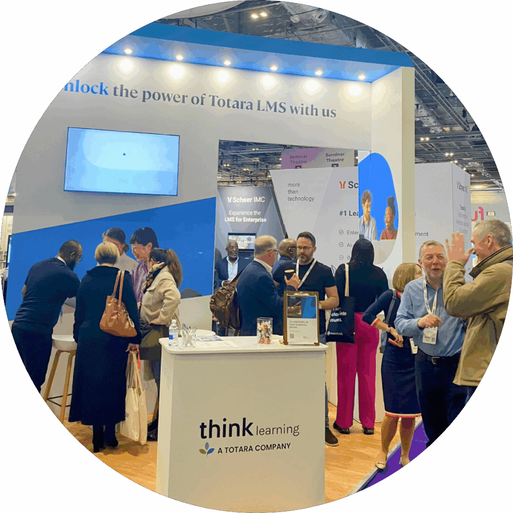 Think Learning stand at LearnTech 2025